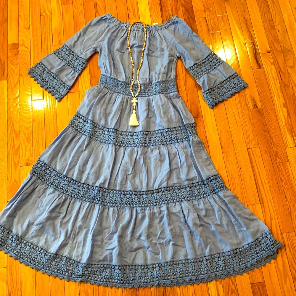 Soft Surounding L Maxi Off The Shoulder Dress.New